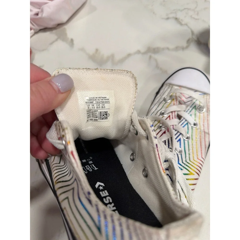 Converse Chuck Taylor All‎ Star low-top sneakers an iridescent rainbow 2